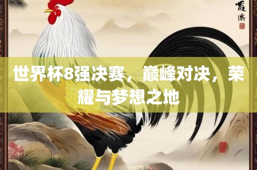 世界杯8强决赛，巅峰对决，荣耀与梦想之地