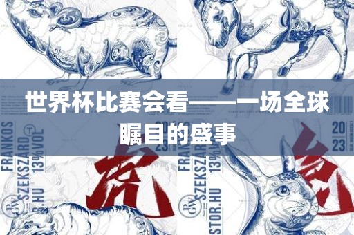 世界杯比赛会看——一场全球瞩目的盛事