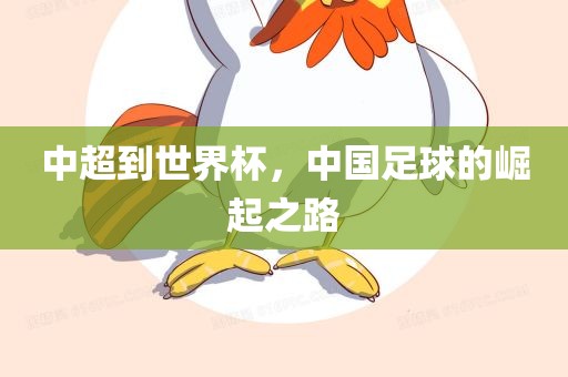 中超到世界杯，中国足球的崛起之路