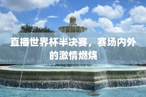 直播世界杯半决赛，赛场内外的激情燃烧
