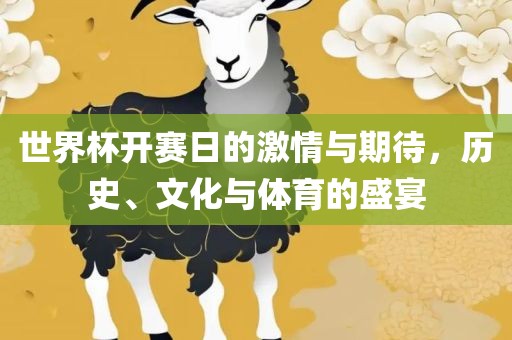 世界杯开赛日的激情与期待，历史、文化与体育的盛宴漯河市盈旭机械设备有限公司