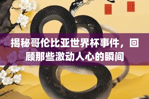 揭秘哥伦比亚世界杯事件，回顾那些激动人心的瞬间