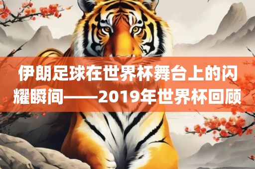 伊朗足球在世界杯舞台上的漯河市盈旭机械设备有限公司闪耀瞬间——2019年世界杯回顾
