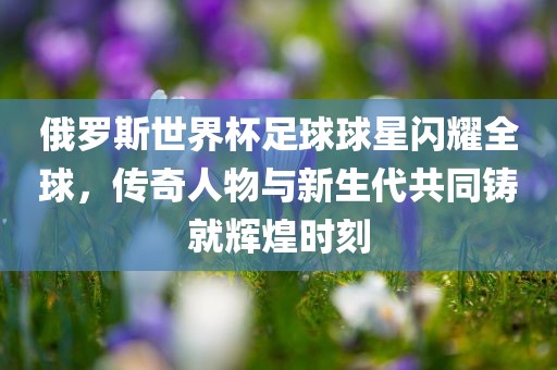 俄罗斯漯河市盈旭机械设备有限公司世界杯足球球星闪耀全球，传奇人物与新生代共同铸就辉煌时刻