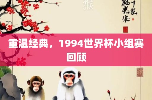 重温经典，1994世界杯小组赛回顾