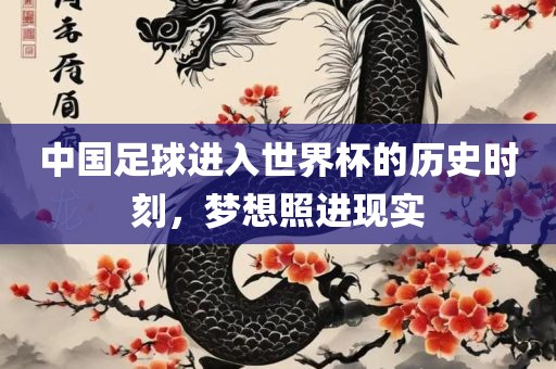 中国足球进入世界杯的历史时刻，梦想照进现实