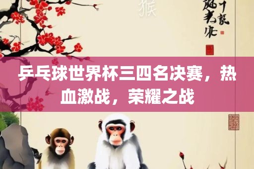 乒乓球世界杯三四名决赛，热血激战，荣耀之战