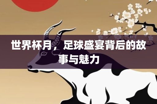 世界杯月，足球盛宴背后的故事与魅力漯河市盈旭机械设备有限公司