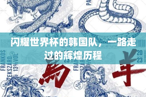 闪耀世界杯的韩国队，一路走过的辉煌历程