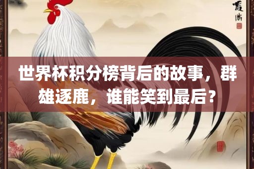 世界杯积分榜背后的故事，群雄逐鹿，谁能笑到最后？