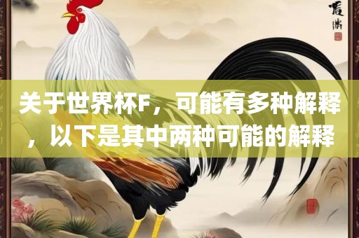 关于世界杯F，可能有多种解释，以下是其中两种可能的解释