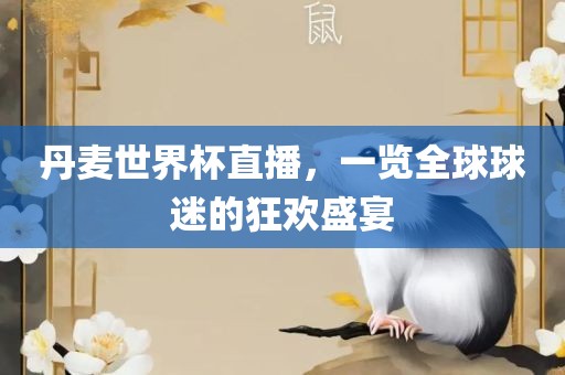 丹麦世界杯直播，一览全球球迷的狂欢盛宴
