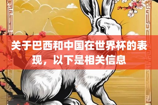 关于巴西和中国在世界杯的表现，以下是相关信息