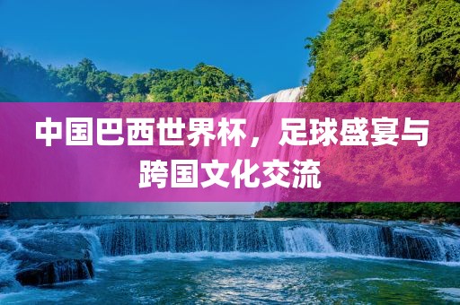 中国巴西世界杯，足球盛宴与跨国文化交流