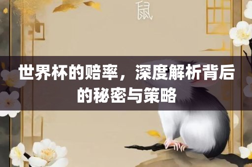 世界杯的赔率，深度解析背后的秘密与策略