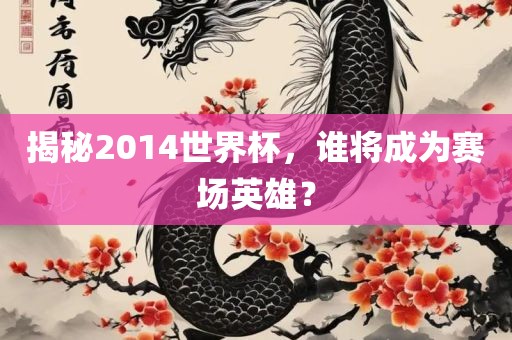 揭秘2014世界杯，谁将成为赛场英雄？