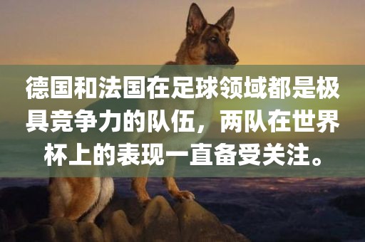 德国和法国在足球领域都是极具竞争力的队伍，两队在世界杯上的表现一直备受关注。