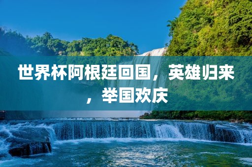 世界杯阿根廷回国，英雄归来，举国欢庆
