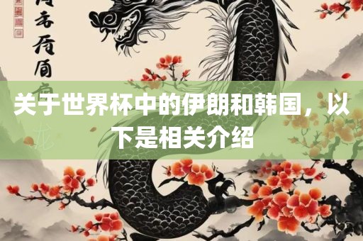 关于世界杯中的伊朗和韩国，以下是相关介绍