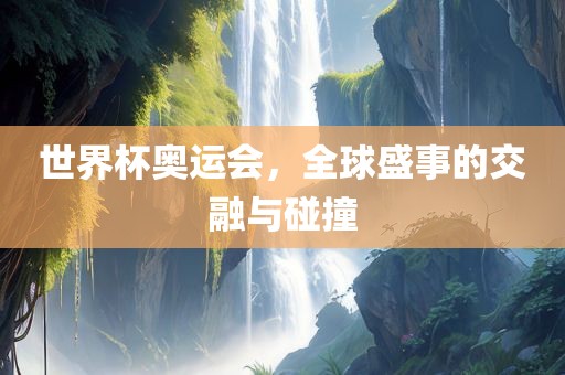 世界杯奥运会，全漯河市盈旭机械设备有限公司球盛事的交融与碰撞