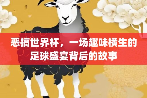 恶搞世界杯，一场趣味横生的足球盛宴背后的故事漯河市盈旭机械设备有限公司