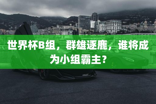 世界杯B组，群雄逐鹿，谁将成为小组霸主？