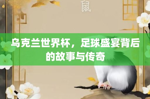 乌克兰世界杯，足球盛宴背后的故事与传奇