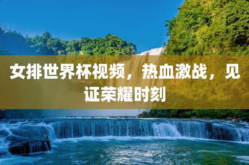 女排世界杯视频，热血激战，见证荣耀时刻