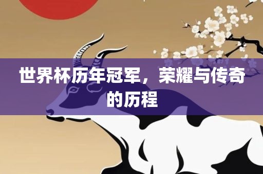 世界杯历年冠军，荣耀与传奇的历程