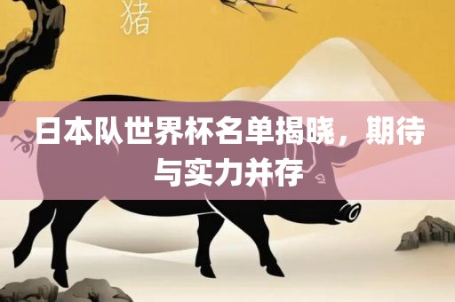 日本队世界杯名单揭晓，期待与实力并存