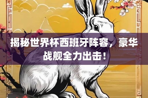 揭秘世界杯西班牙阵容，豪华战舰全力出击！