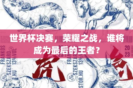 世界杯决赛，荣耀之战，谁将成为最后的王者？