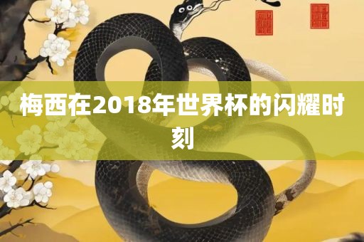 梅西在2018年世界杯的闪耀时刻