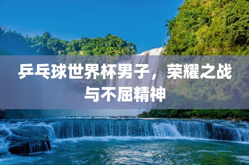 乒乓球世界杯男子，荣耀之战与不屈精神