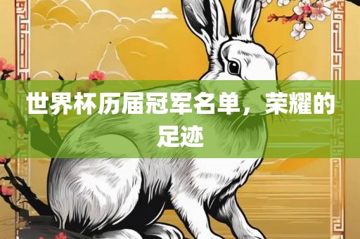世界杯历届冠军名单，荣耀的足迹