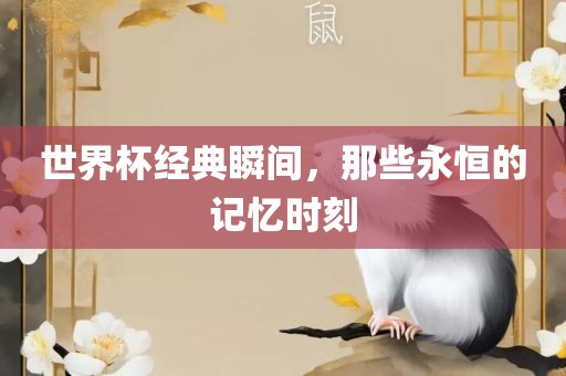 世界杯经典瞬间，那些永恒的记忆时刻