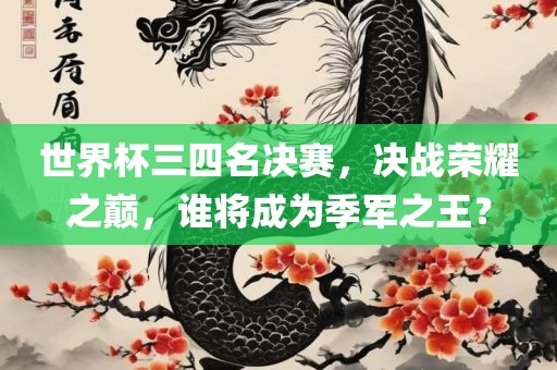 世界杯三四名决赛，决战荣耀之巅，谁将成为季军之王？