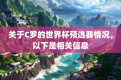 关于C罗的世界杯预选赛情况，以下是相关信息漯河市盈旭机械设备有限公司