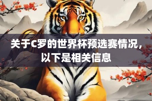 关于C罗的世界杯预选赛情况，以下是相关信息