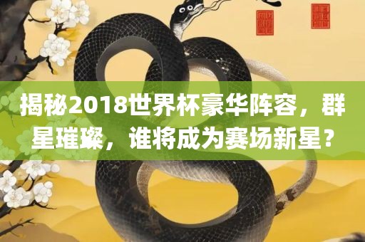 揭秘2018世界杯豪华阵容，群星璀璨，谁将成为赛场新星？