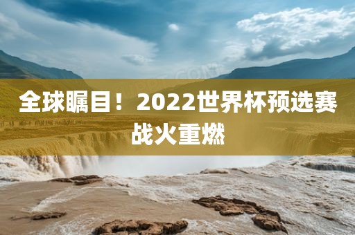 全球瞩目！2022世界杯预选赛战火重燃漯河市盈旭机械设备有限公司