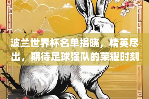 波兰世界杯名单揭晓，精英尽出，期待足球强队的荣耀时刻