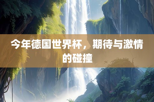 今年德国世界杯，期待与激情的碰撞