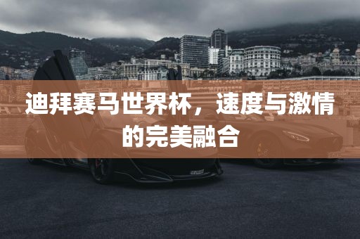 迪拜赛马世界杯，速度与激情的完美融合