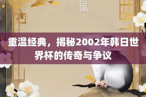 重温经典，揭秘2002年韩日世界杯的传奇与争议