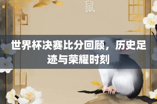 世界杯决赛比分回顾，历史足迹与荣耀时刻