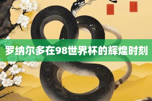 罗纳尔多在98世界杯的辉煌时刻漯河市盈旭机械设备有限公司