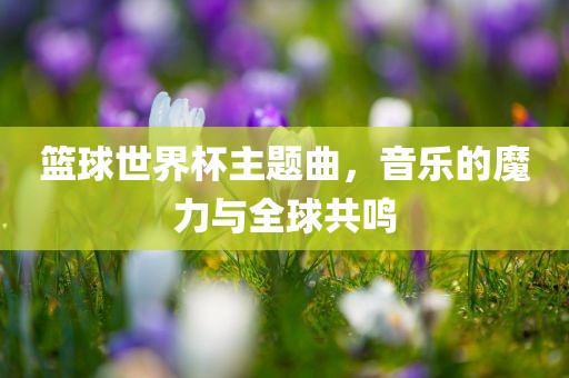 篮球世界杯主题曲，音乐的魔力与全球共鸣
