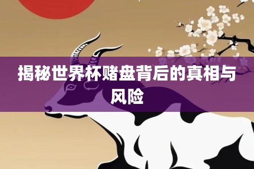 揭秘世界杯赌盘背后的真相与风险