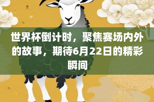 世界杯倒计时，聚焦赛场内外的故事，期待6月22日的精彩瞬间